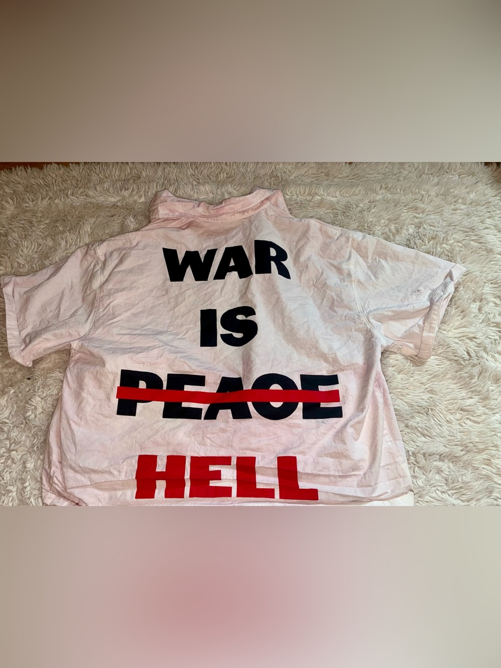 Peace Activist Button Up Shirt